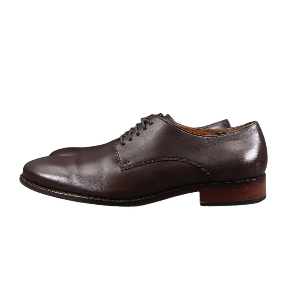 Cole Haan Shoes Men 11.5 Oxford Derby Classic Formal Lace Up Leather Dress Brown